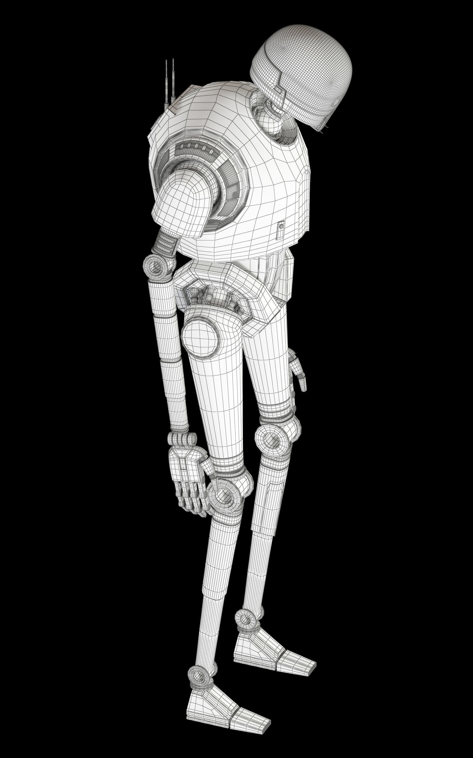 K-2SO Star Wars Droid 3D model_24