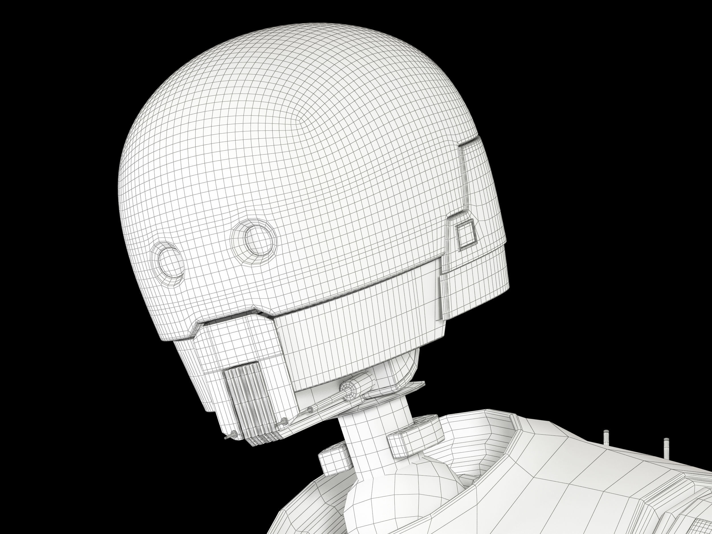 K-2SO Star Wars Droid 3D model_35