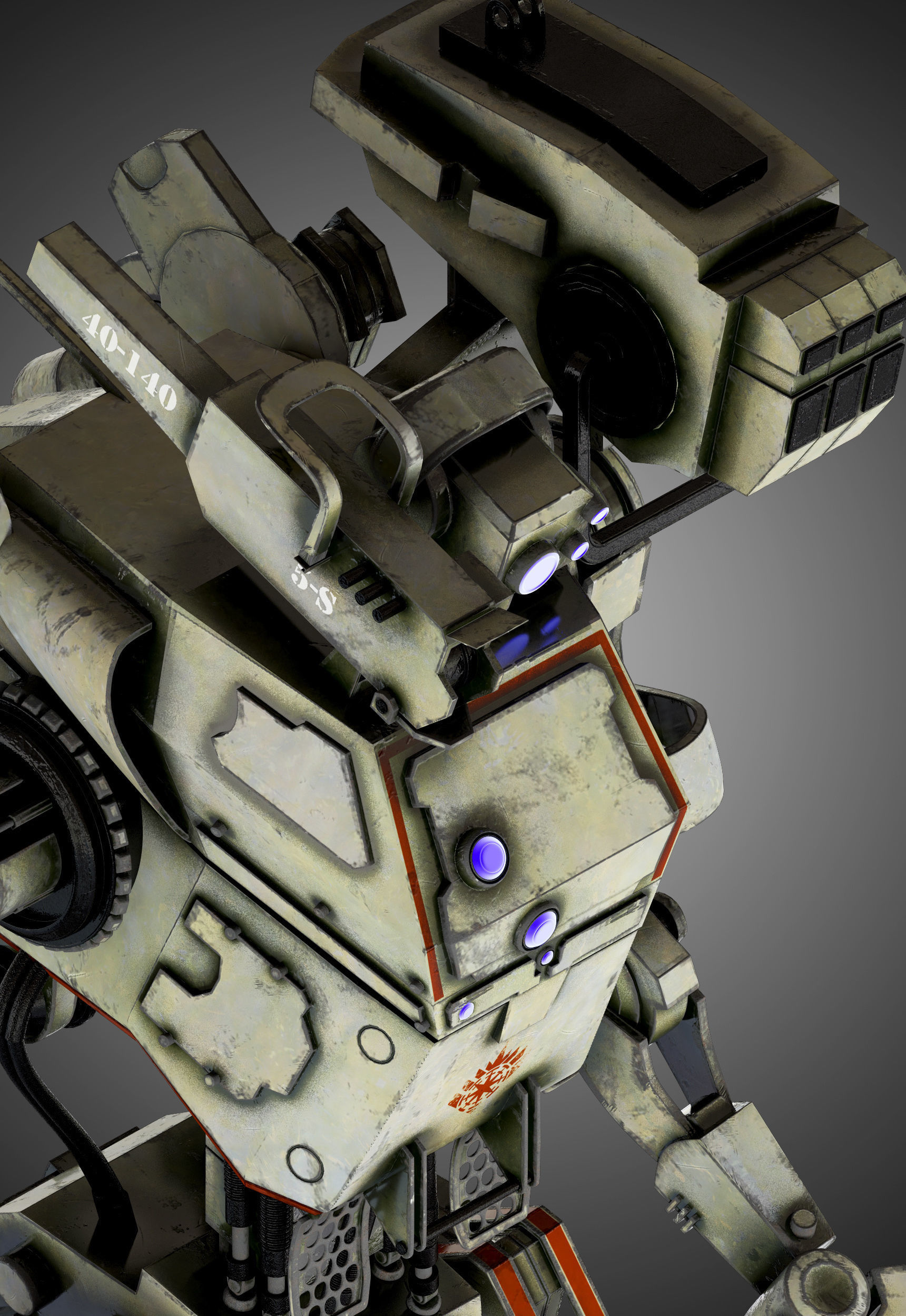 Titanfall Stryder 3D model_16
