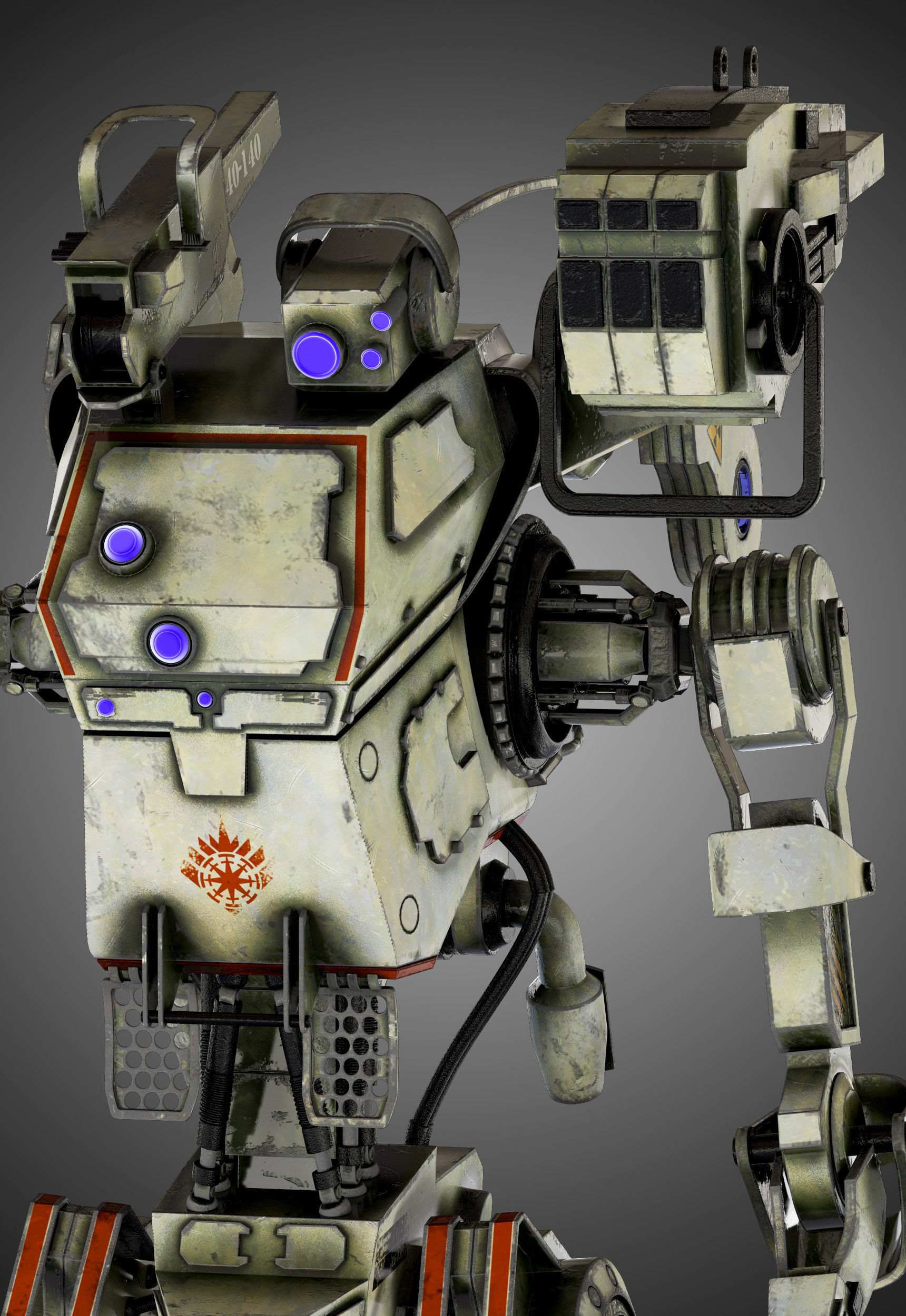 Titanfall Stryder 3D model_13