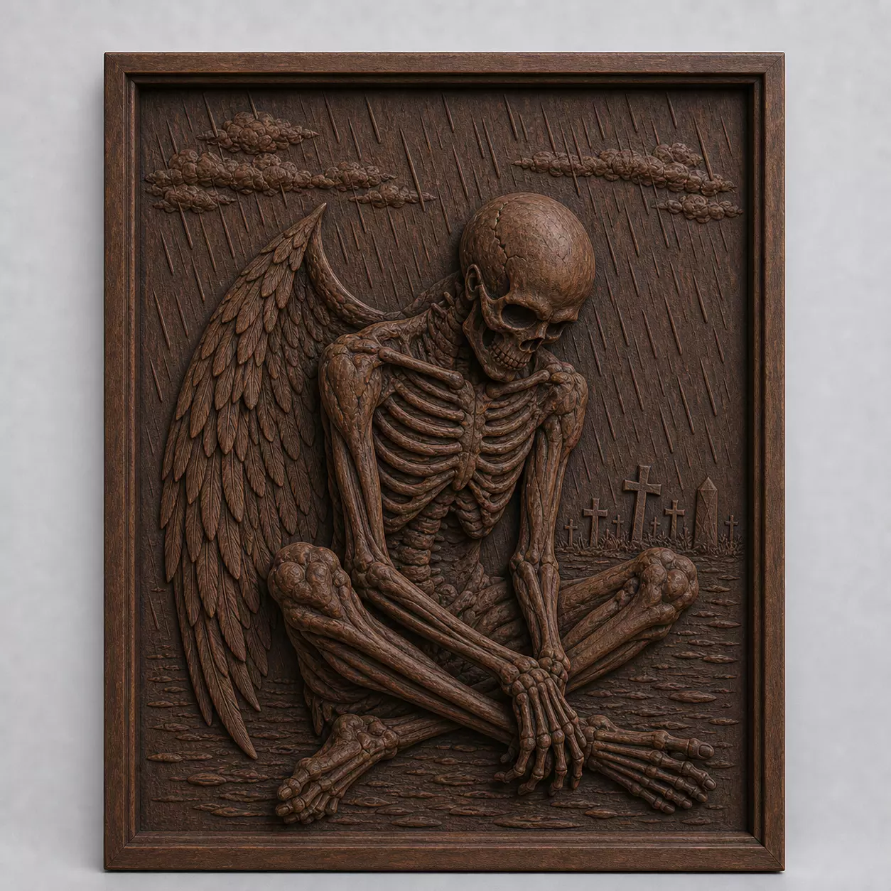 Fallen Angel Skeleton 3D print model