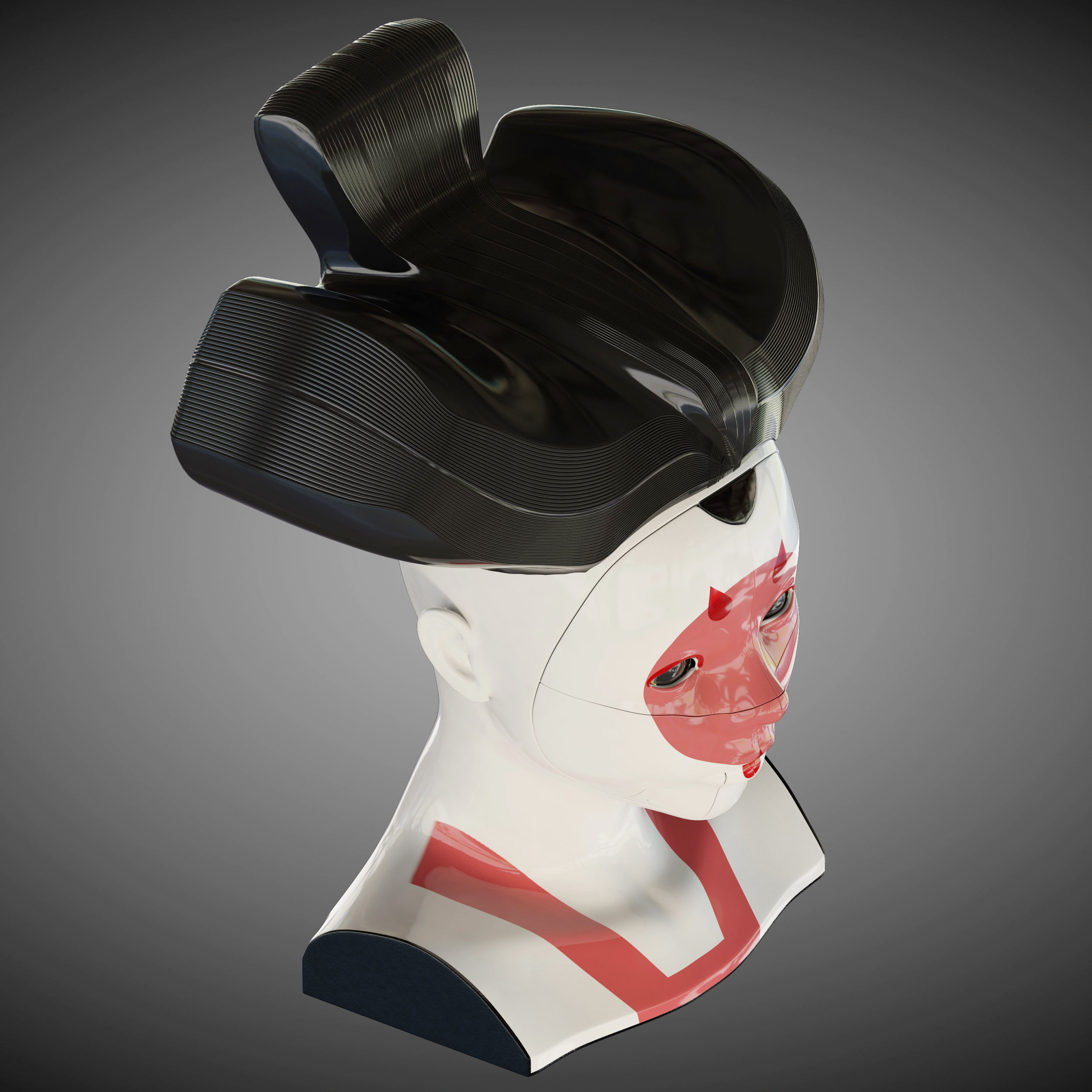 Ghost in the shell geisha 3D model_23