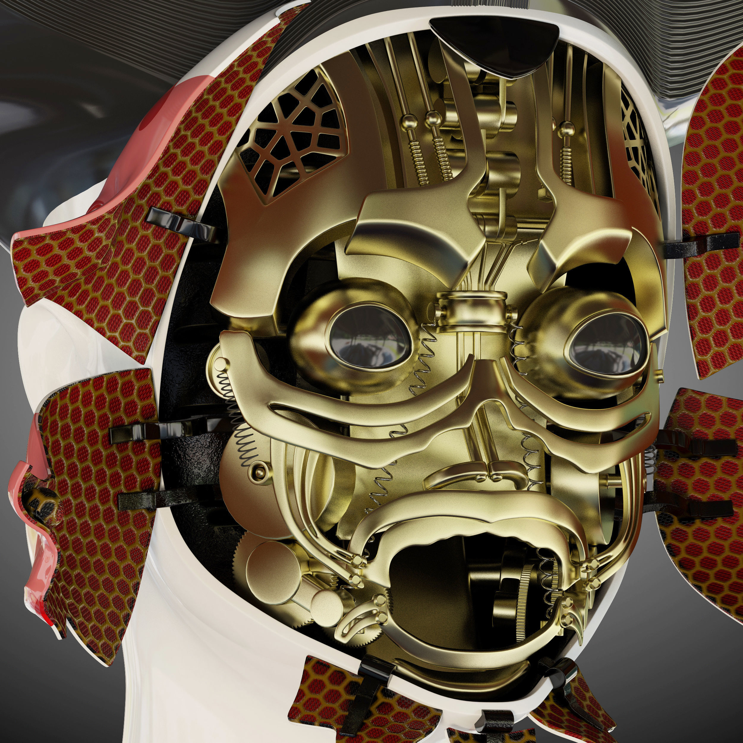 Ghost in the shell geisha 3D model_10