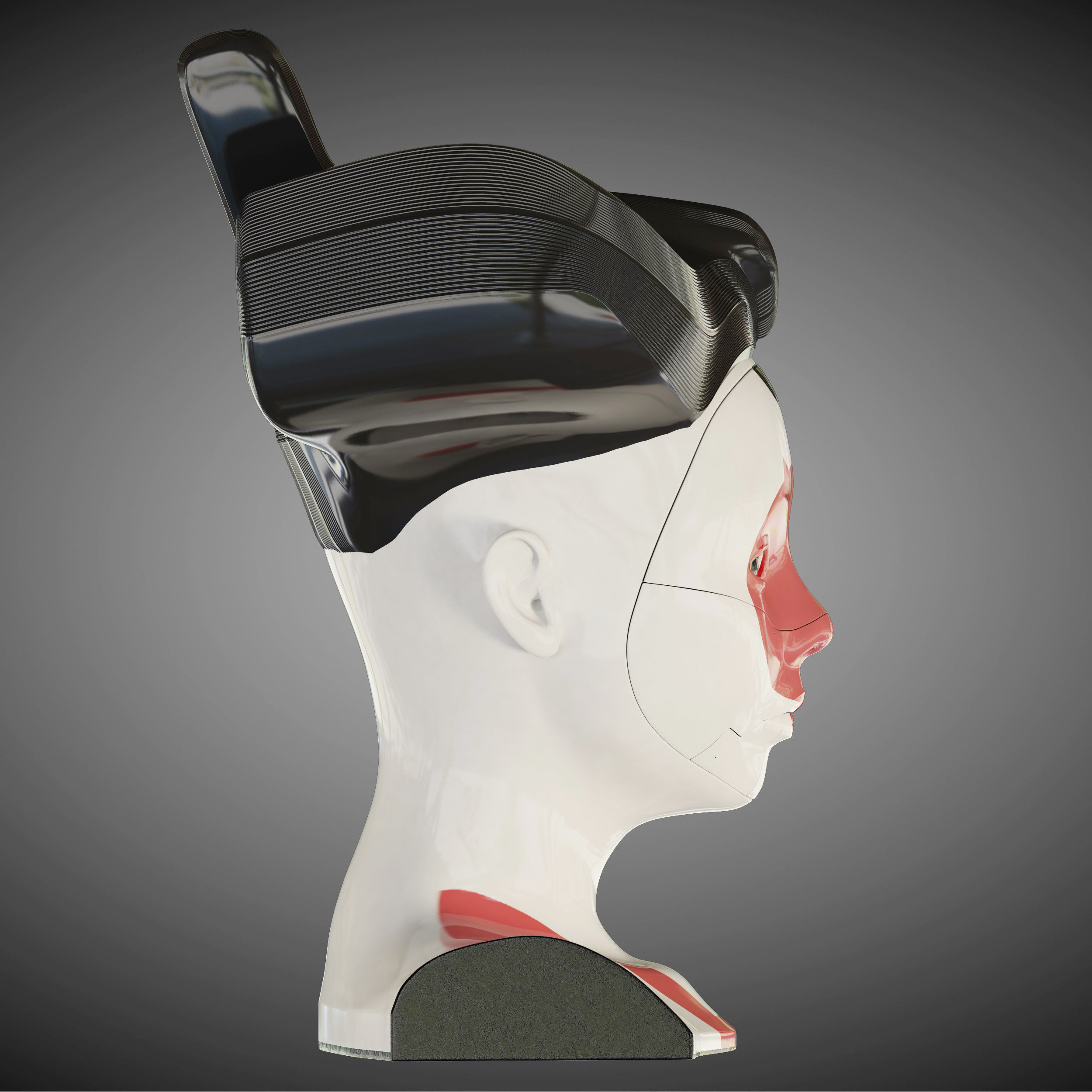 Ghost in the shell geisha 3D model_16