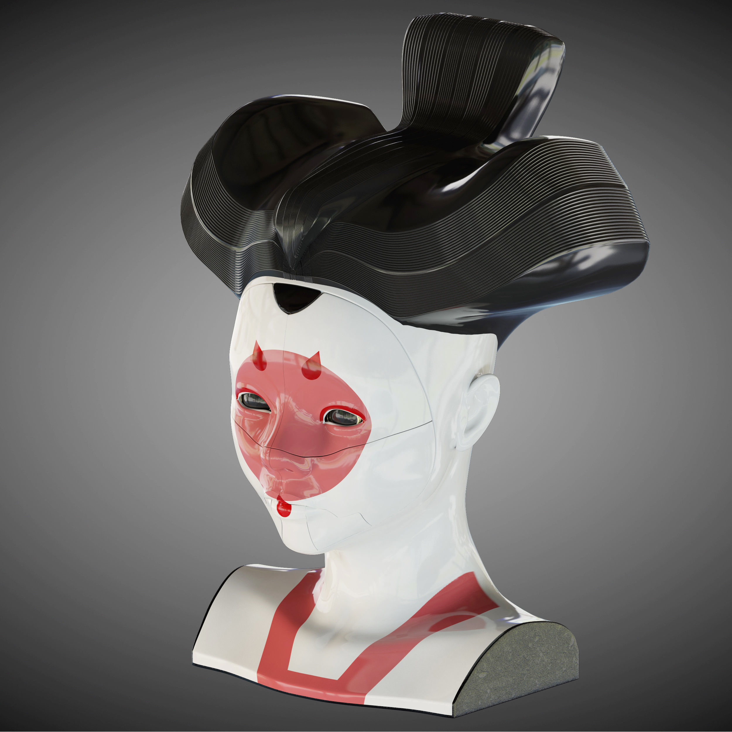Ghost in the shell geisha 3D model_7