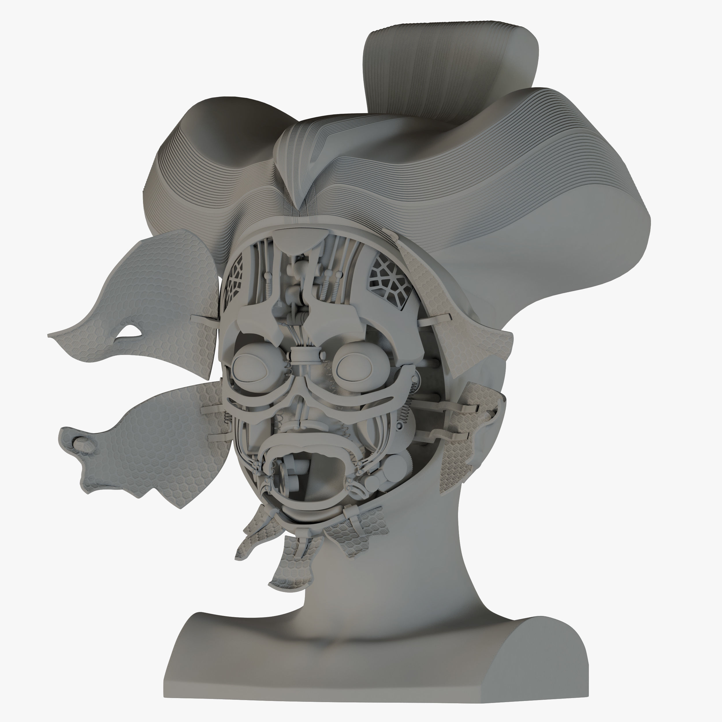 Ghost in the shell geisha 3D model_26