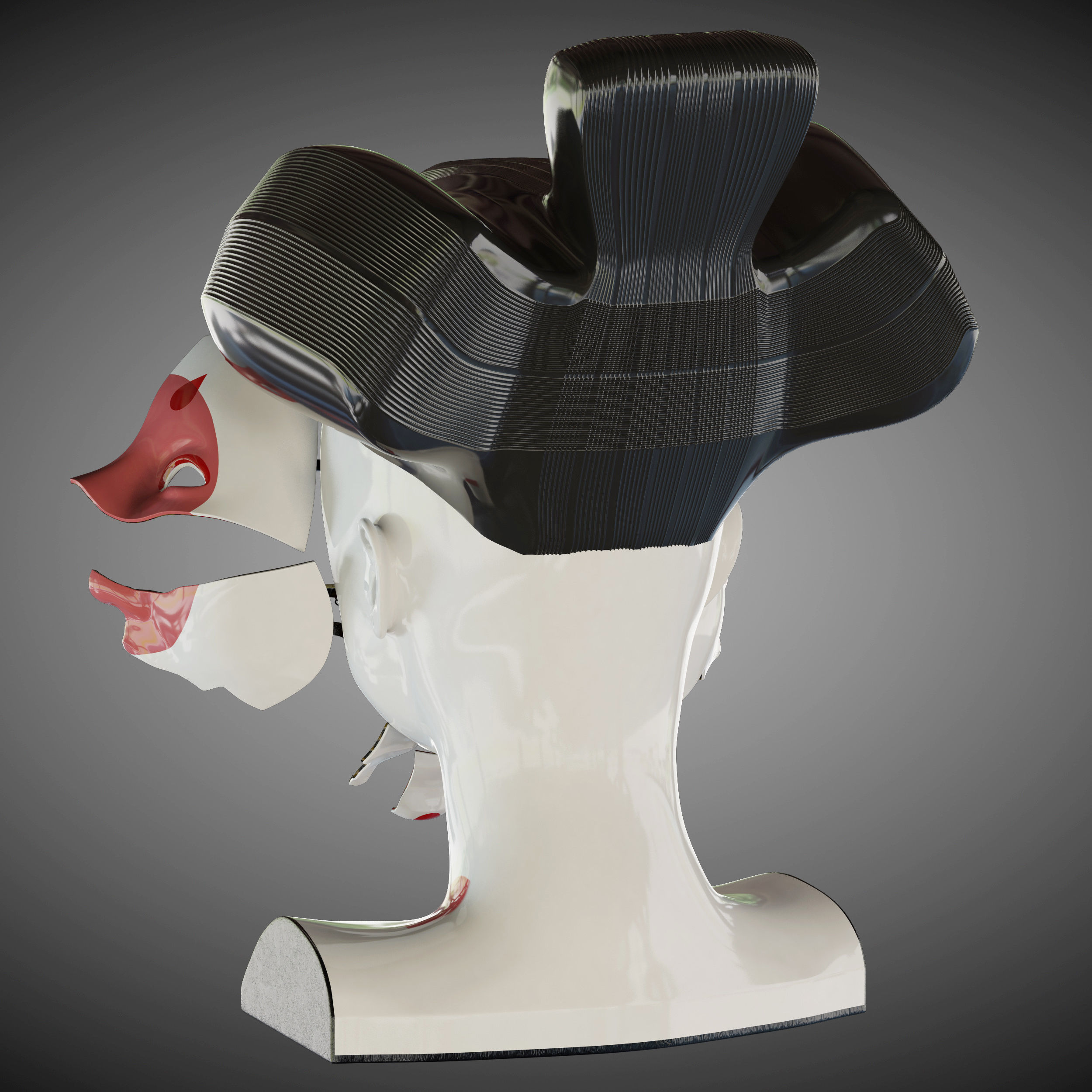 Ghost in the shell geisha 3D model_6