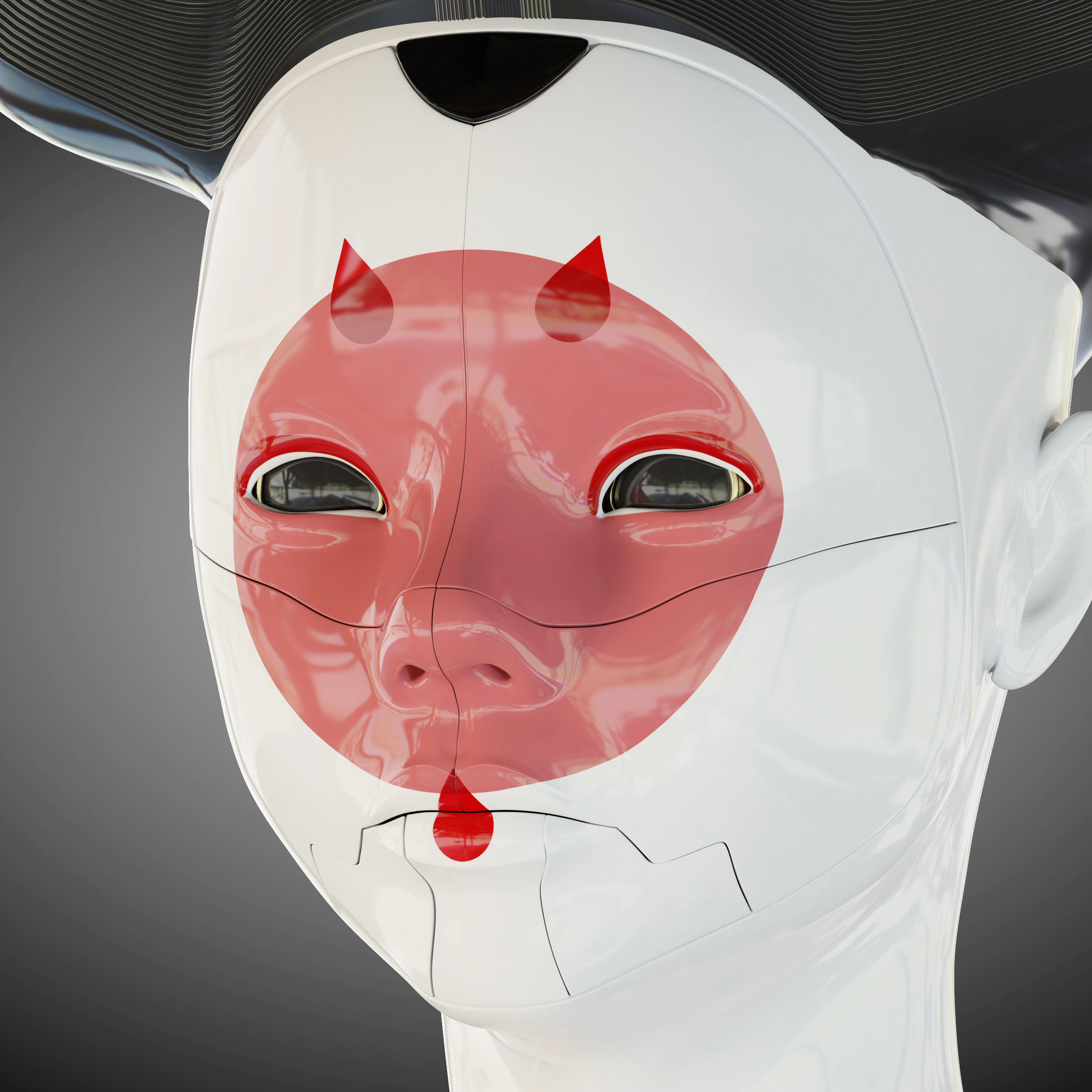 Ghost in the shell geisha 3D model_11