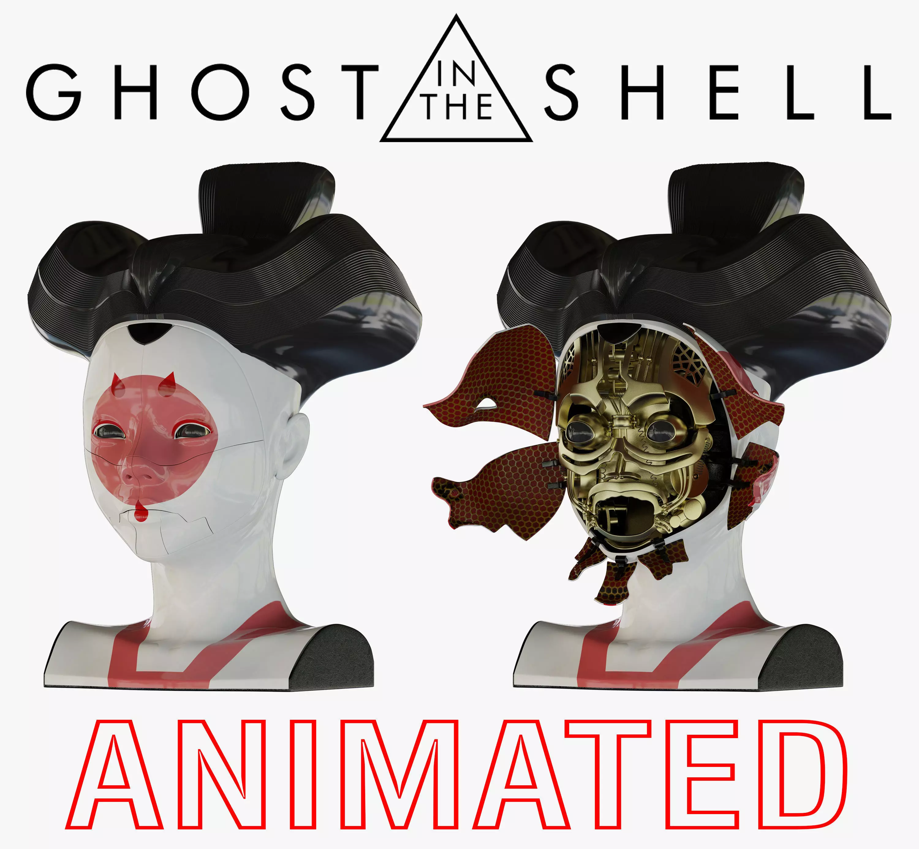 Ghost in the shell geisha 3D model_0