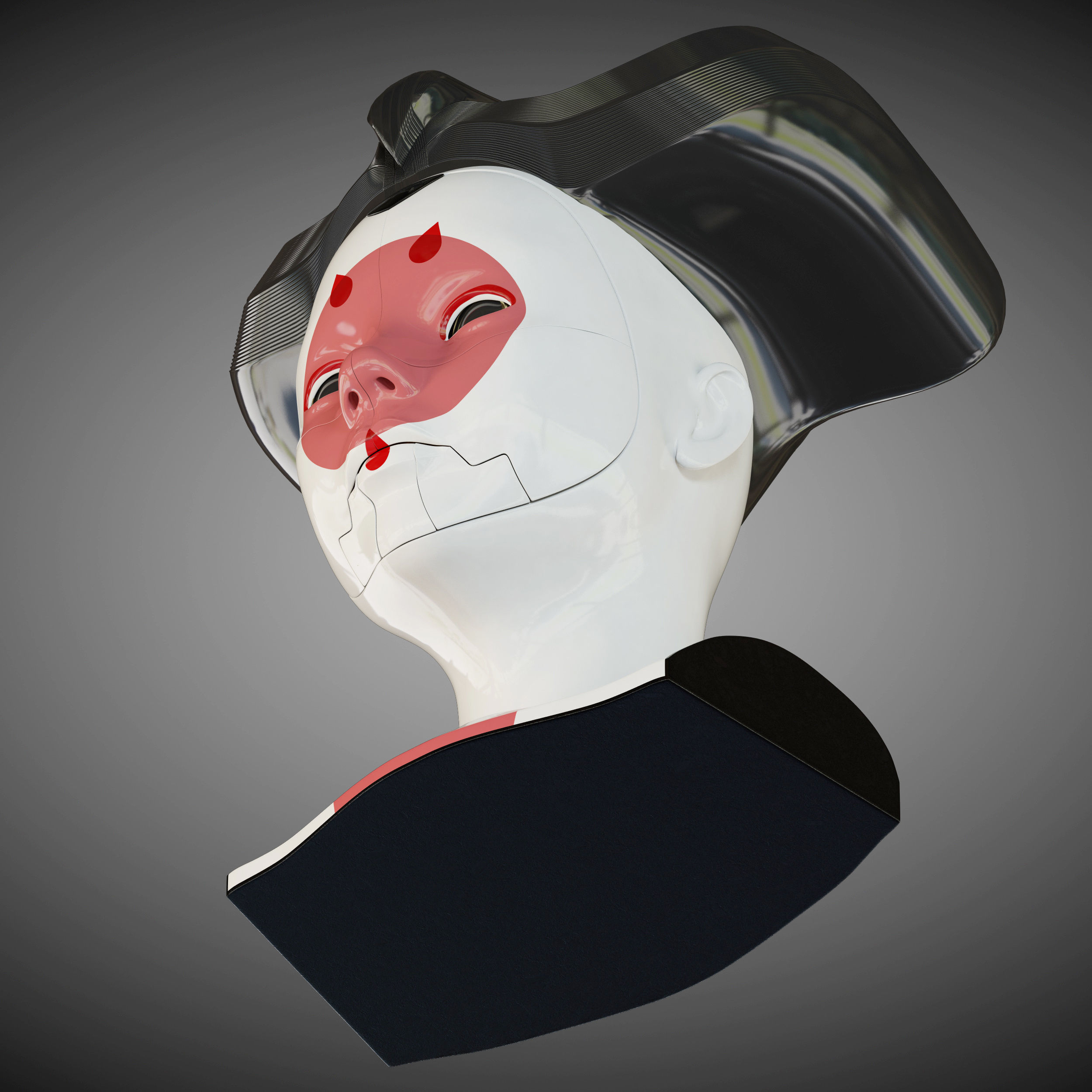 Ghost in the shell geisha 3D model_18
