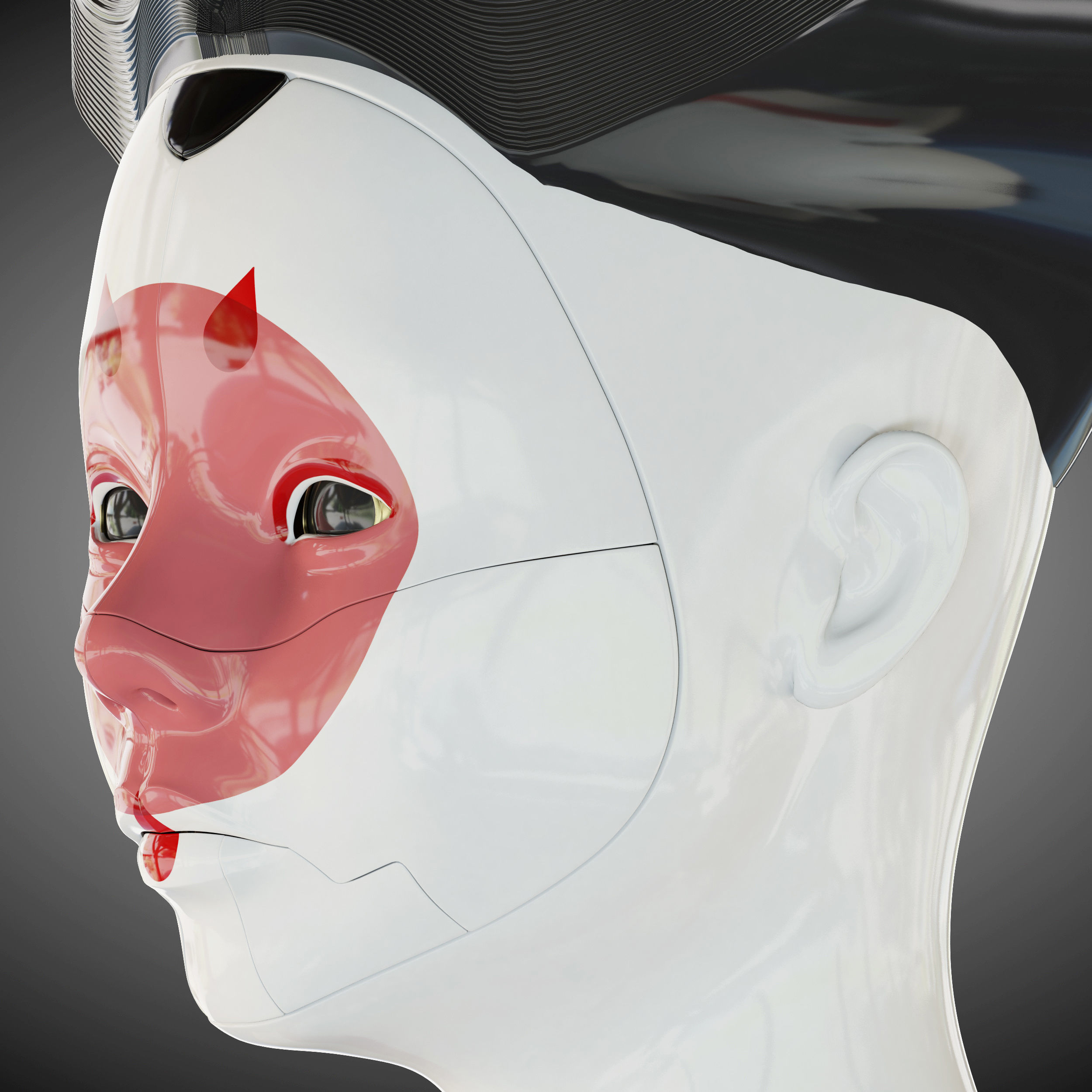 Ghost in the shell geisha 3D model_22