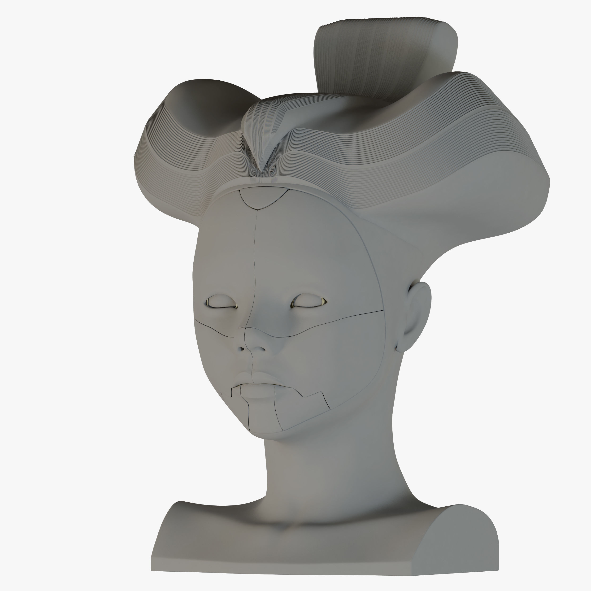 Ghost in the shell geisha 3D model_25