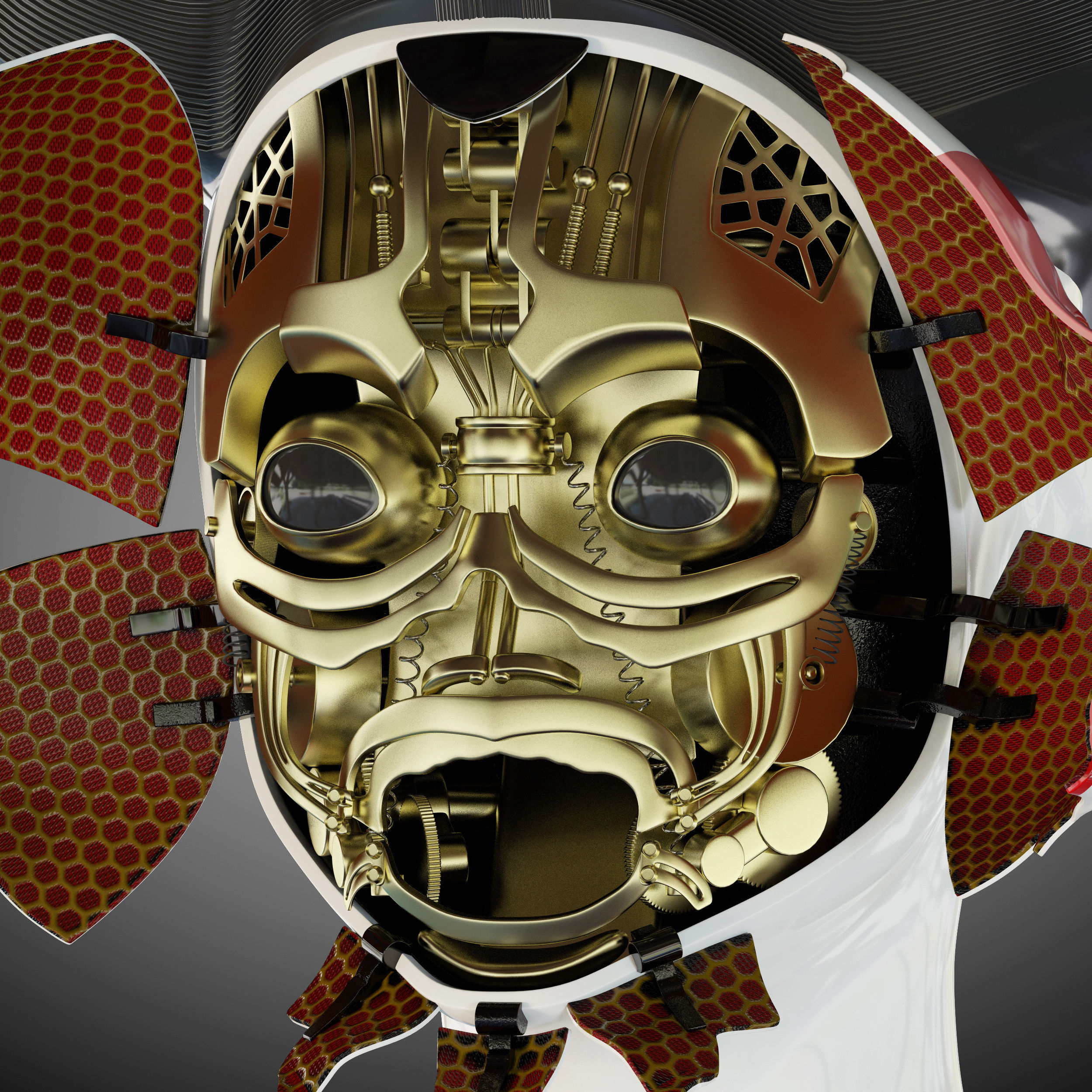 Ghost in the shell geisha 3D model_12