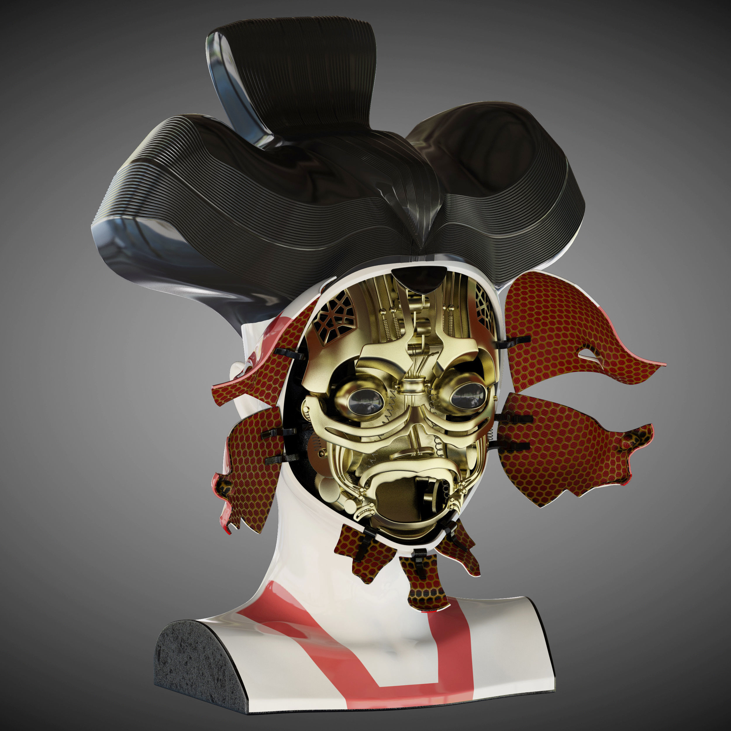 Ghost in the shell geisha 3D model_4