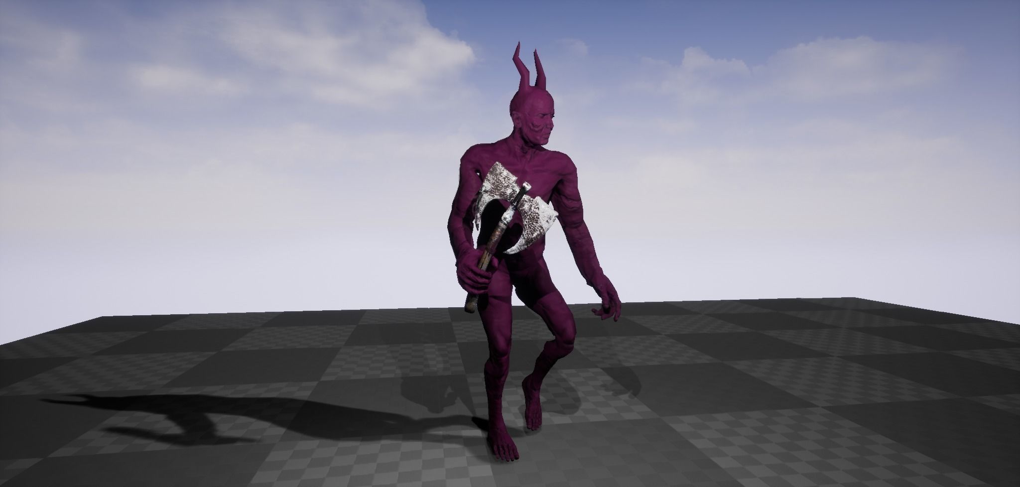 Devil Beast Demon Character Animated Enemy Monster Creature Boss Low-poly 3D model_4
