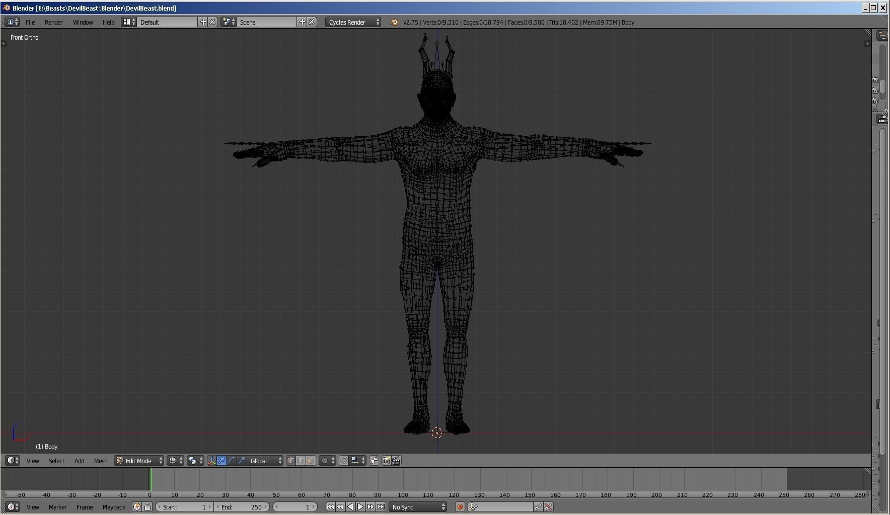 Devil Beast Demon Character Animated Enemy Monster Creature Boss Low-poly 3D model_5
