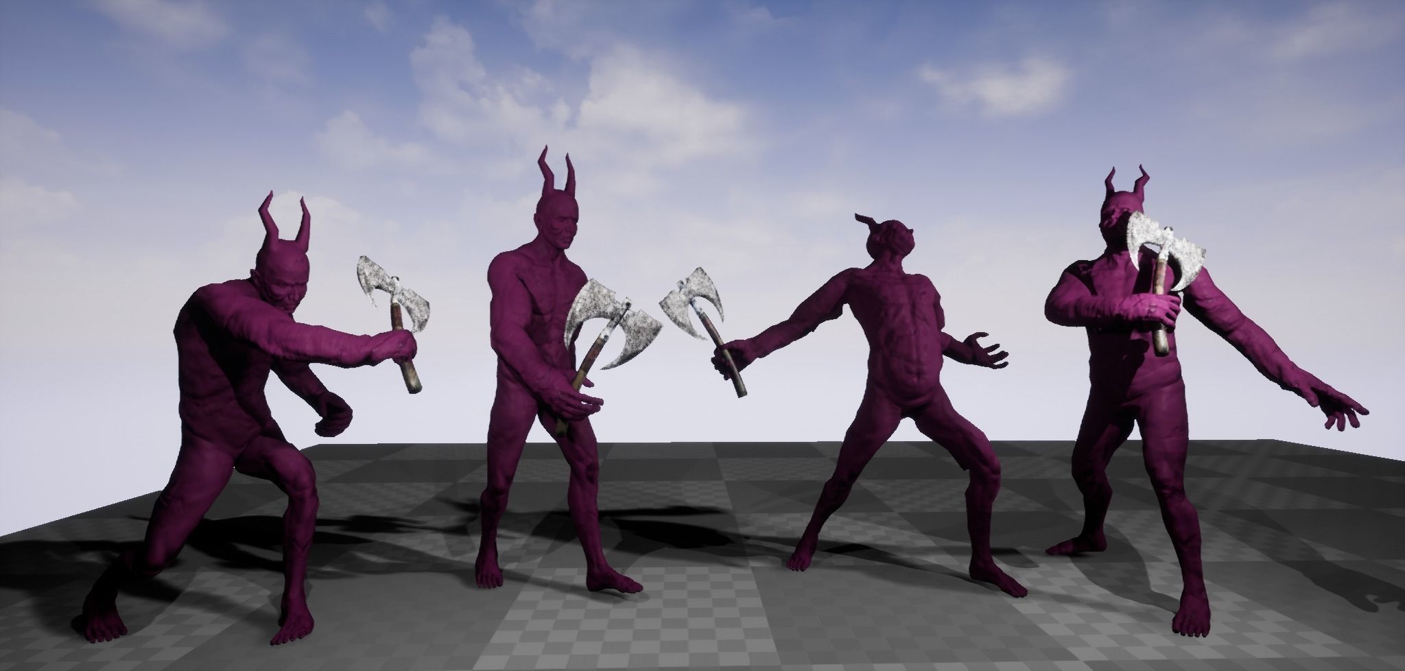 Devil Beast Demon Character Animated Enemy Monster Creature Boss Low-poly 3D model_2
