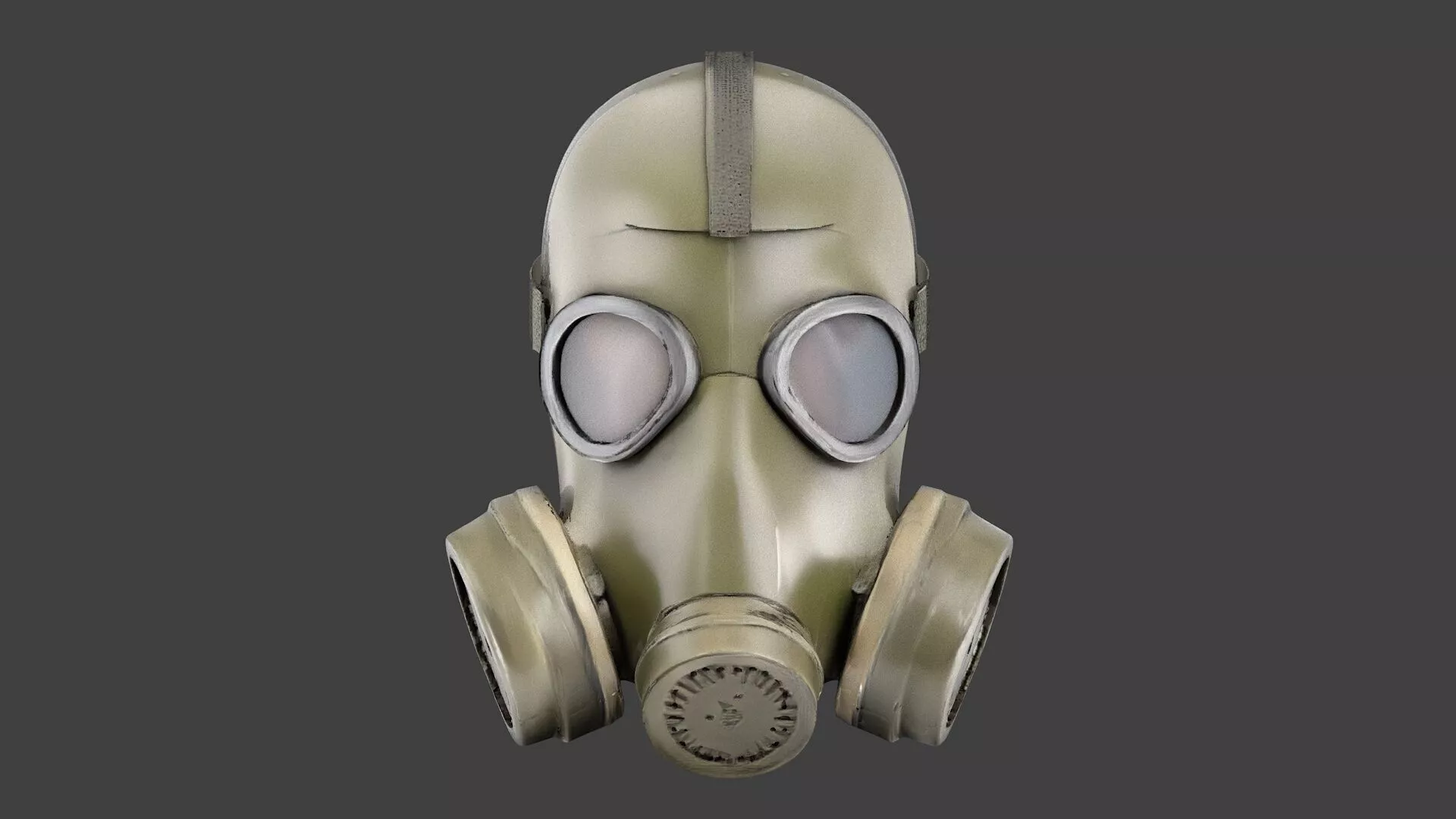 Gas mask Free low-poly 3D model