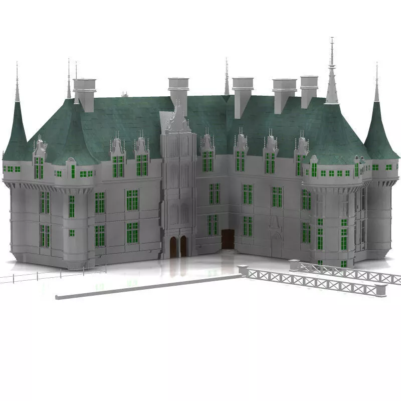 Chateaux Azay le Rideau 3D model