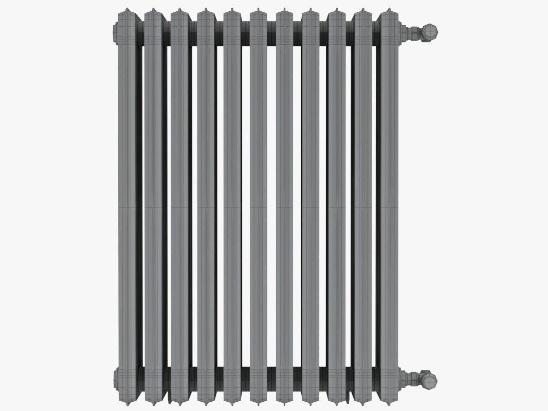 Cast Iron Radiator 3D model_9