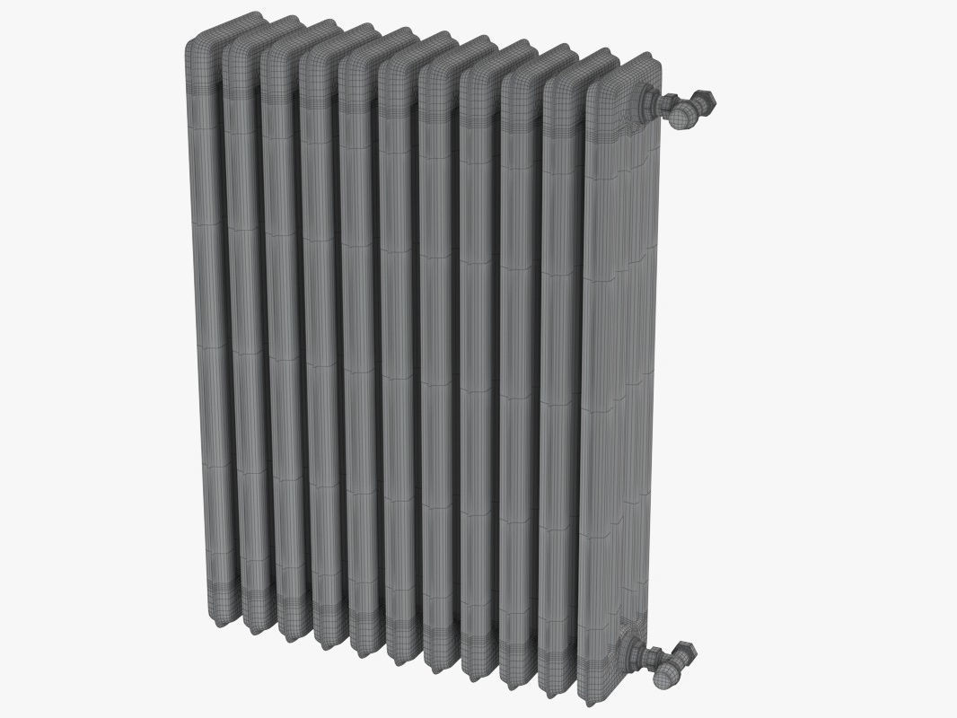 Cast Iron Radiator 3D model_12
