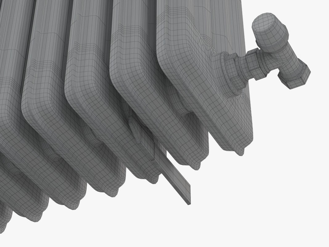Cast Iron Radiator 3D model_16