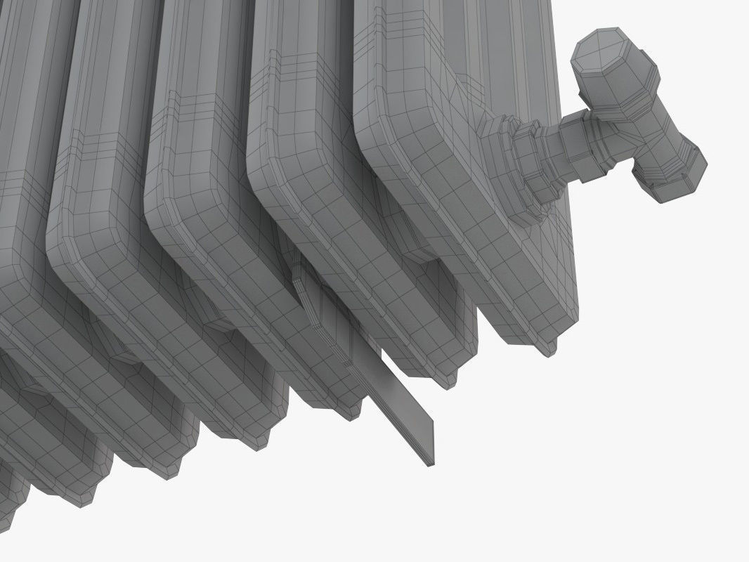 Cast Iron Radiator 3D model_10