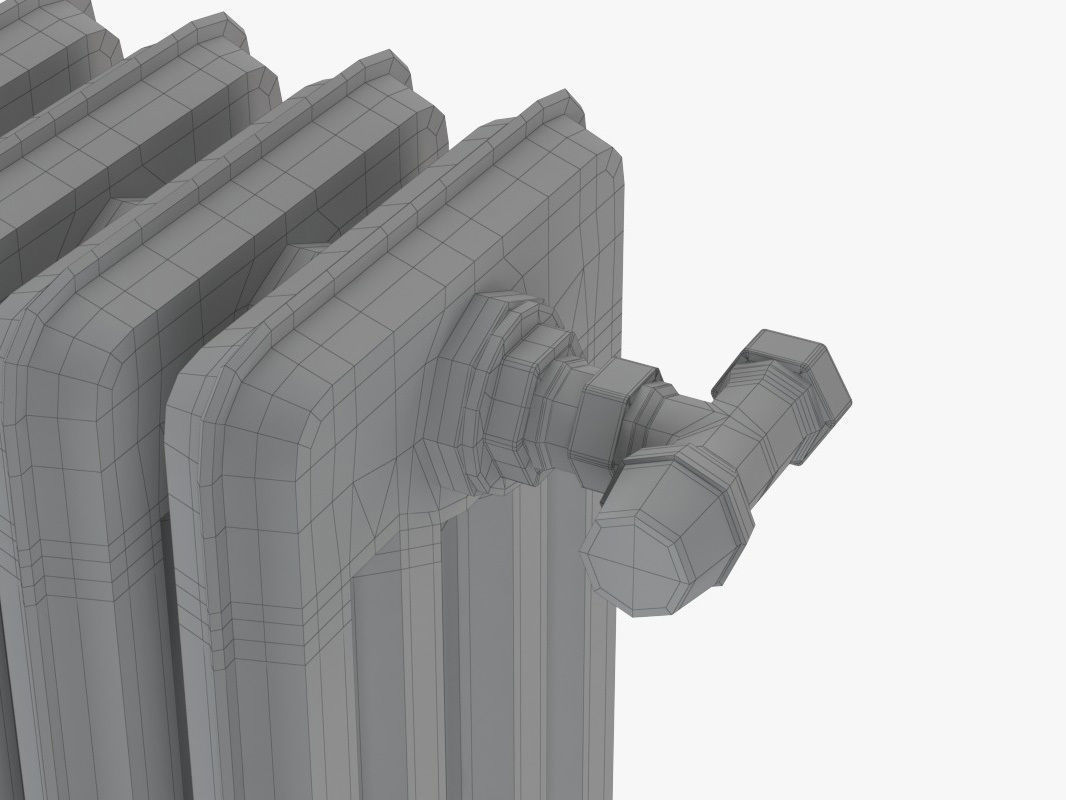 Cast Iron Radiator 3D model_7
