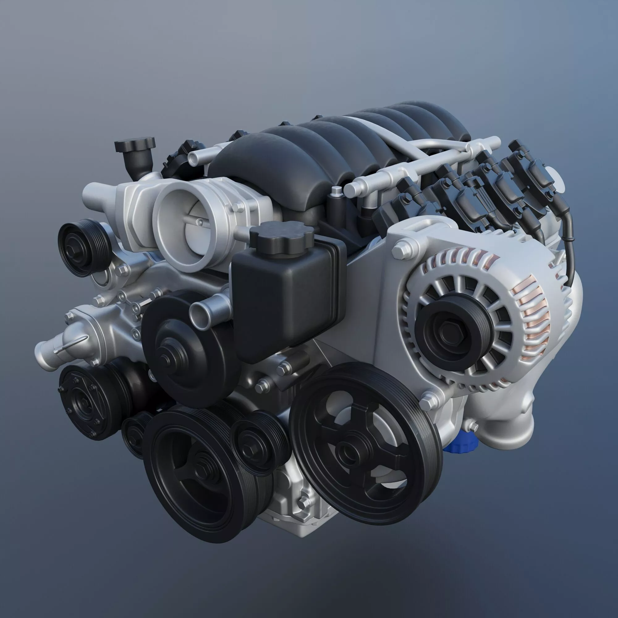 GM LS3 V8 Engine 3D print model