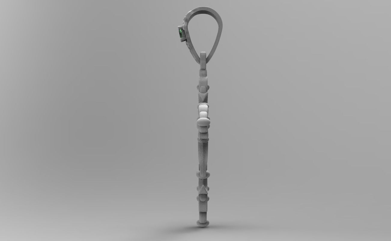 PENDANT CROSS 6   1gem 3D print model_8