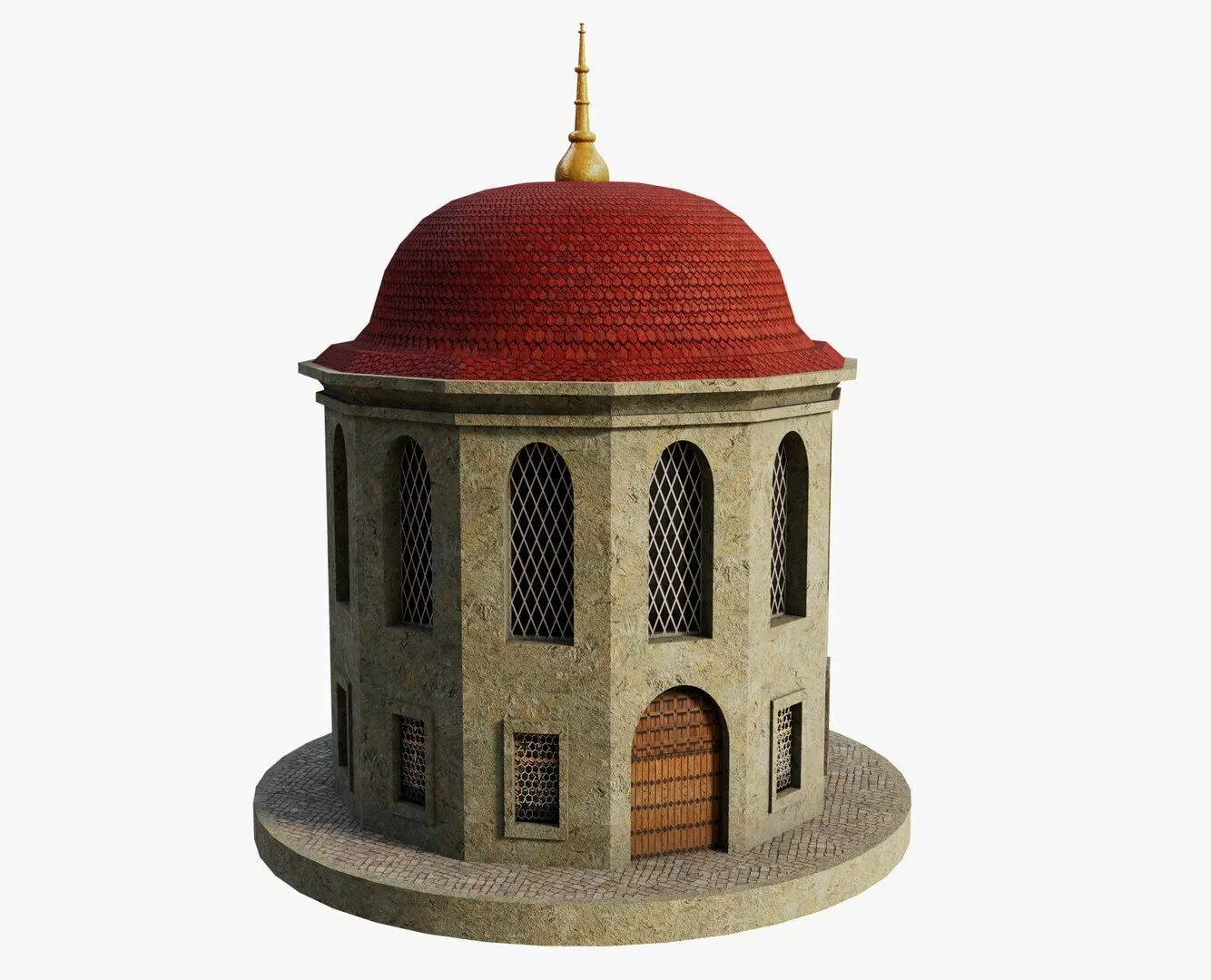 Turkey Dome Building Free 3D model