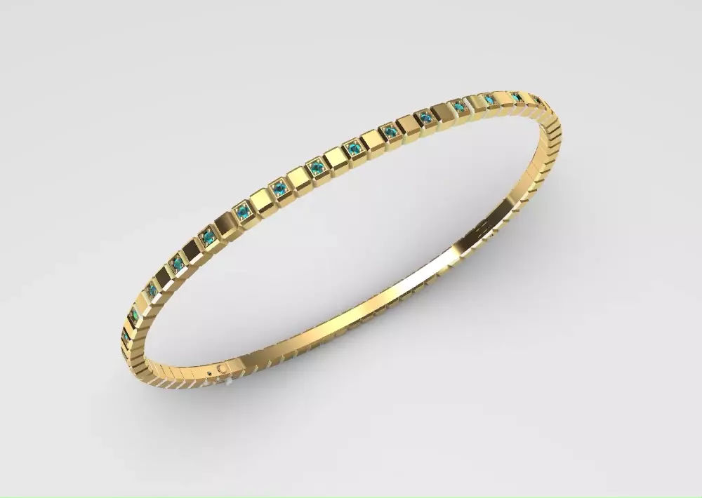 Bracelet Chopard Ice Cube Pave 3D print model 3D print model