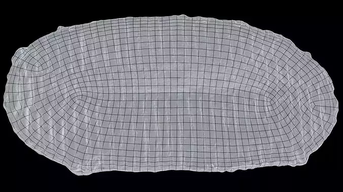 Italian Focaccia Ciabatta Bread 3D Scan Photogrammetry Low-poly 3D model 6