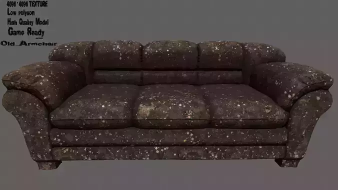 Armchair leather sofa