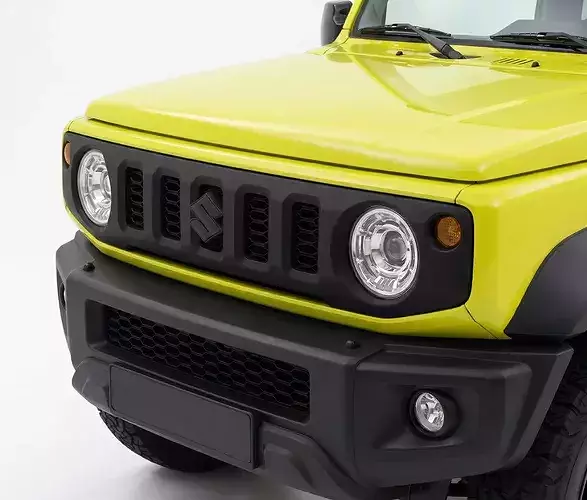 Modern Suzuki Jimny Fourth Generation SUV Low-poly 3D model 4