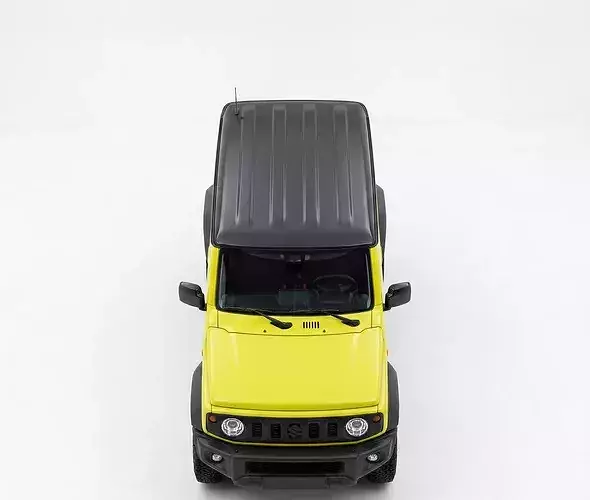 Modern Suzuki Jimny Fourth Generation SUV Low-poly 3D model 3