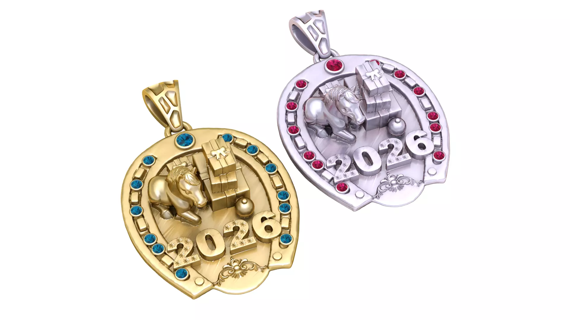 2026 Lucky Horse Pendant 3D print model