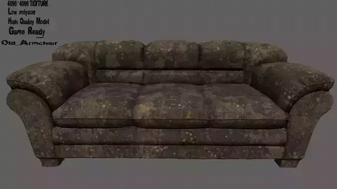 Armchair couch in camouflage