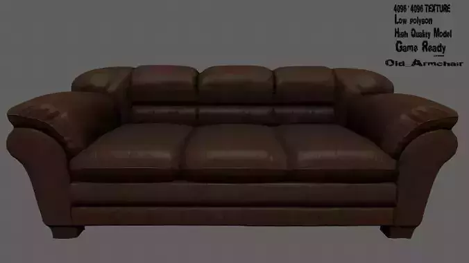 Armchair leather sofa