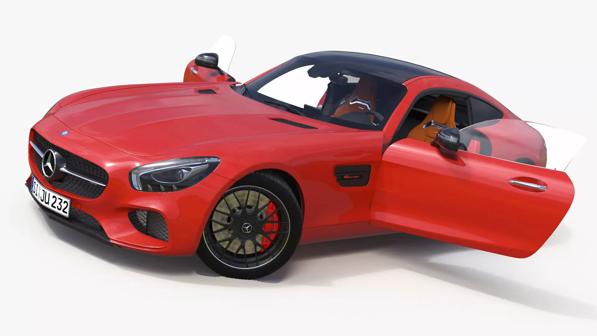 Mercedes-AMG GT S Rigged for Cinema 4D 3D model