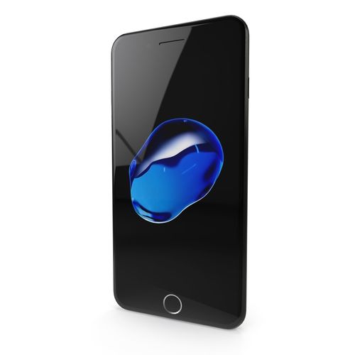 Apple iPhone 7 Plus Jet Black Low-poly 3D model