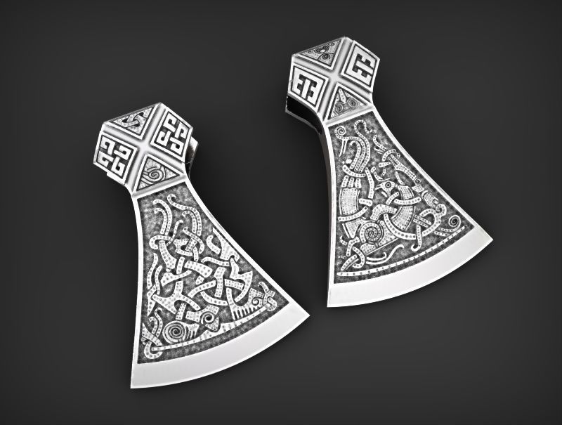 Slavic Axe  3D print model_1