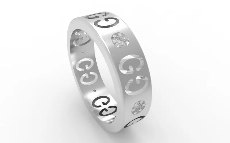 Luxury Fasion Ring FR01 3D print model