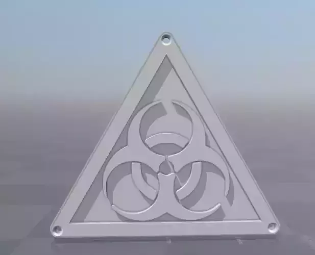 Biohazard logo 3D print model