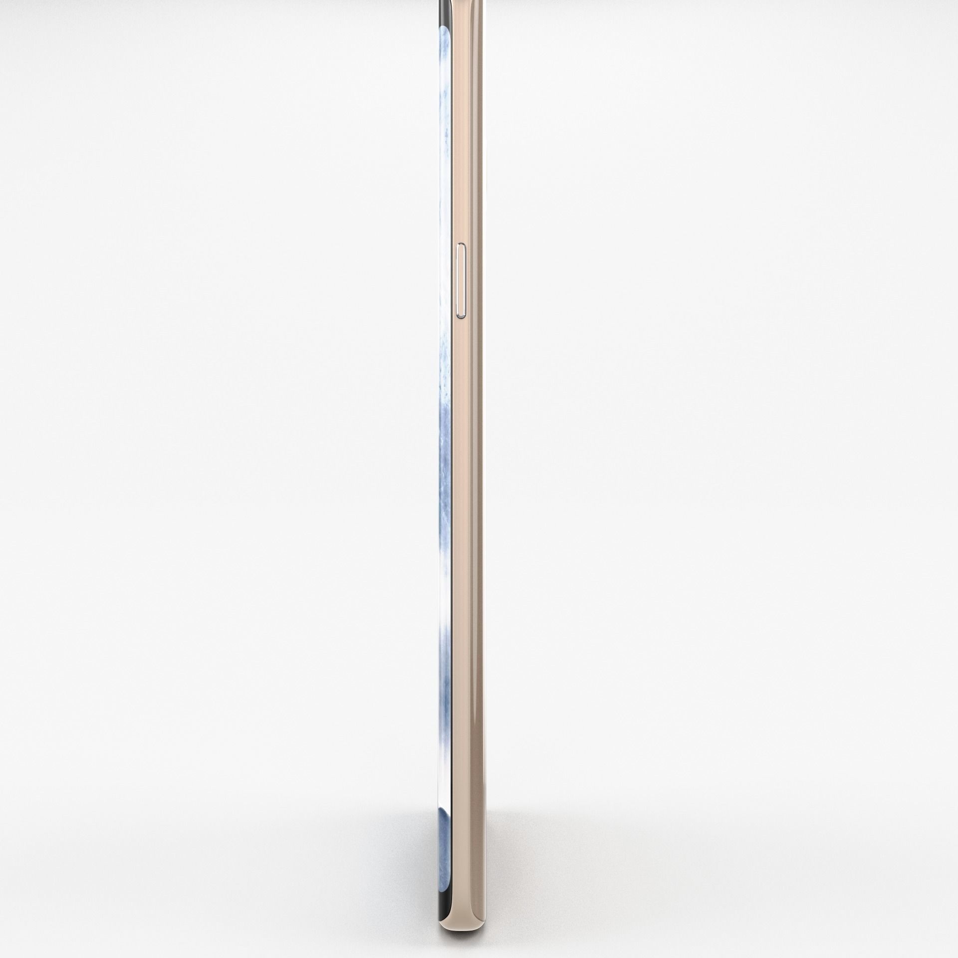 Samsung Galaxy S8 Plus Maple Gold Low-poly 3D model_7