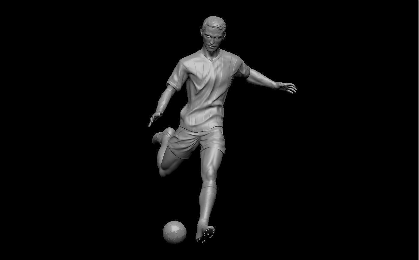 3D printable model soccer player  3D print model_1