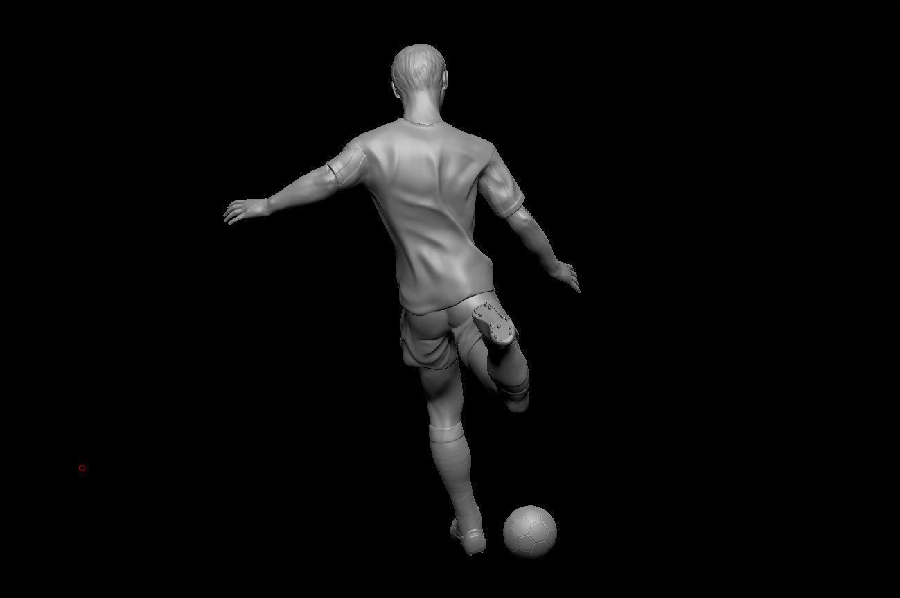 3D printable model soccer player  3D print model_3