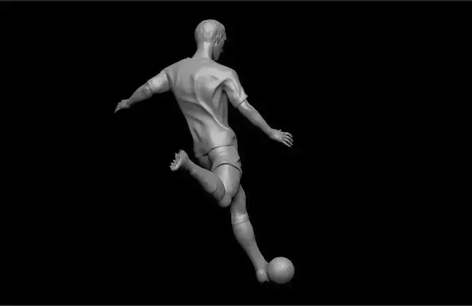 3D printable model soccer player  3D print model