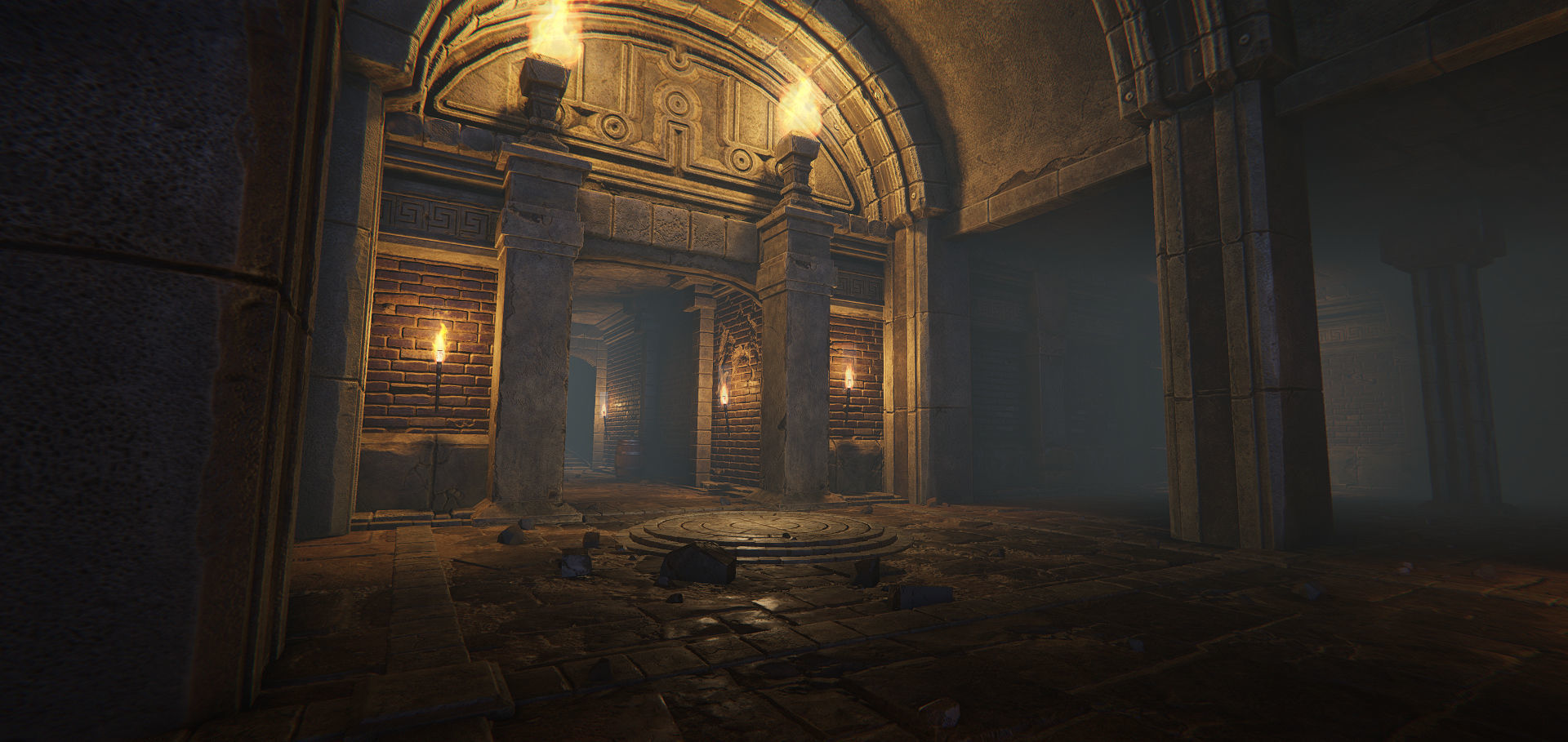 Modular Dungeon Catacombs - Mobile Low-poly 3D model_26