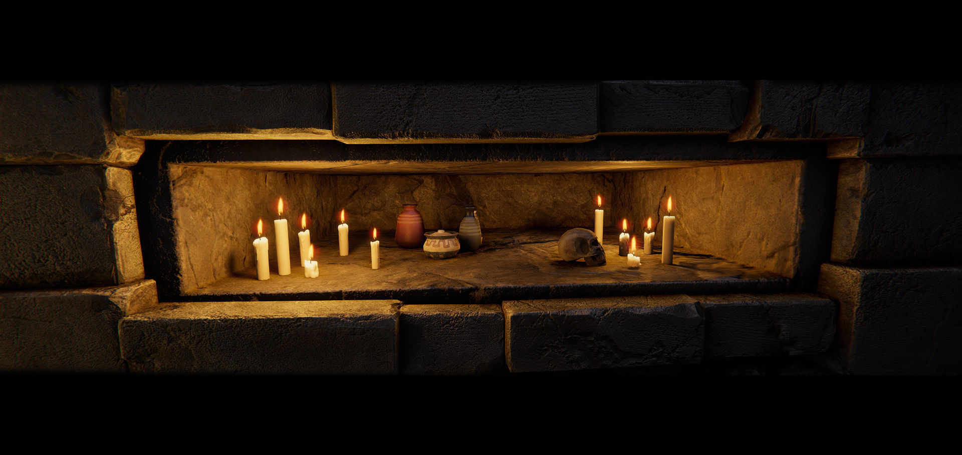 Modular Dungeon Catacombs - Mobile Low-poly 3D model_20